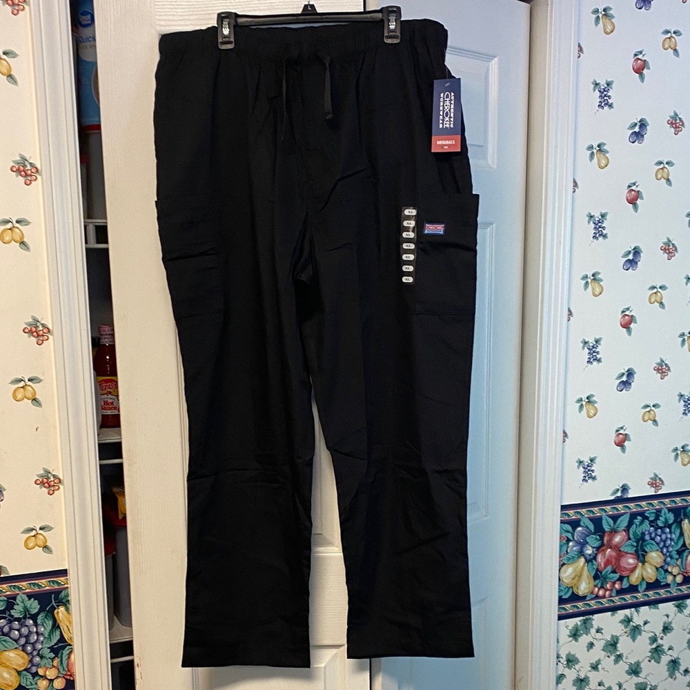 Cherokee Workwear scrub Men's Black Cargo Pants